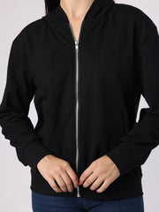 Black Sweatshirt With Hood