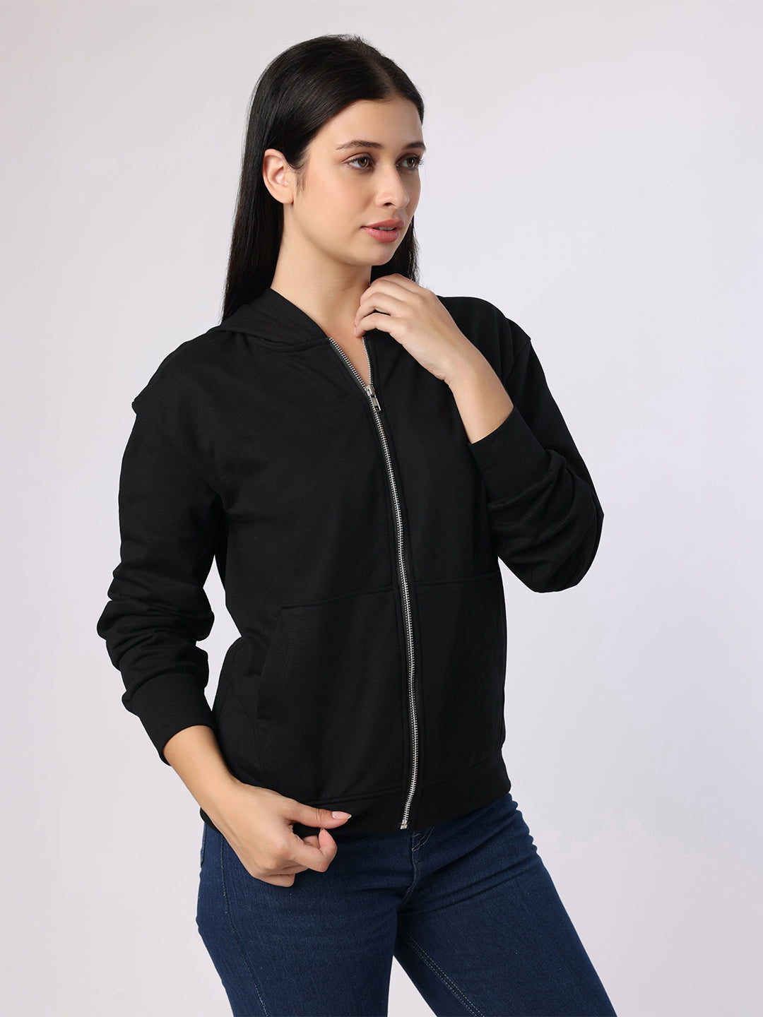 Black Sweatshirt With Hood