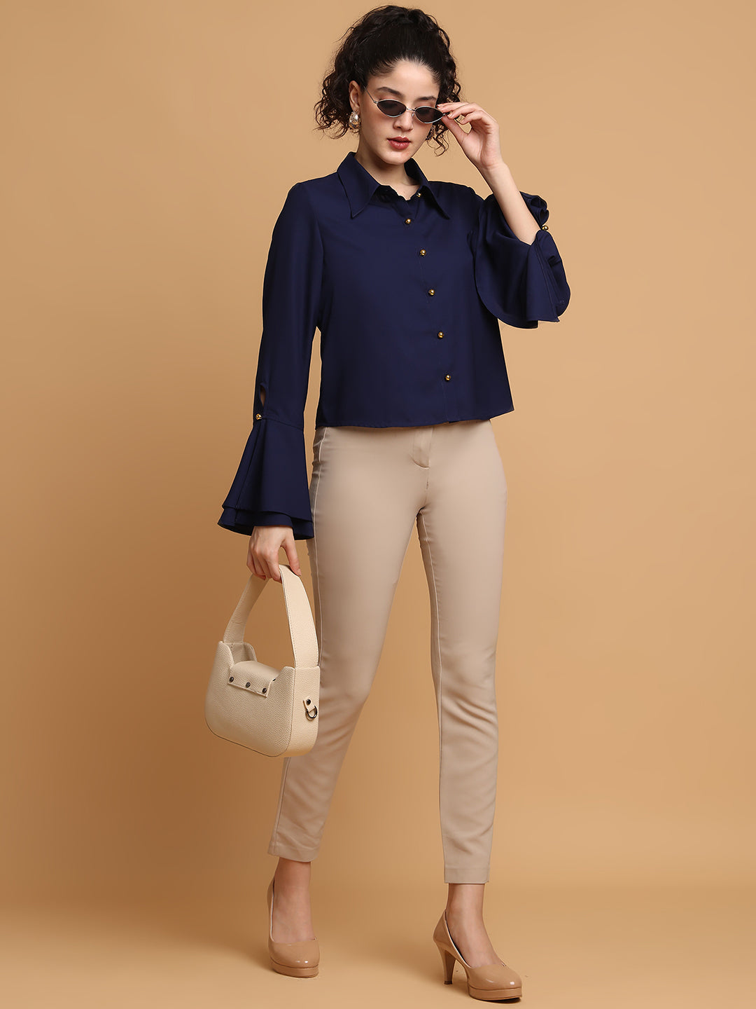 Blue Bell Sleeves Shirt