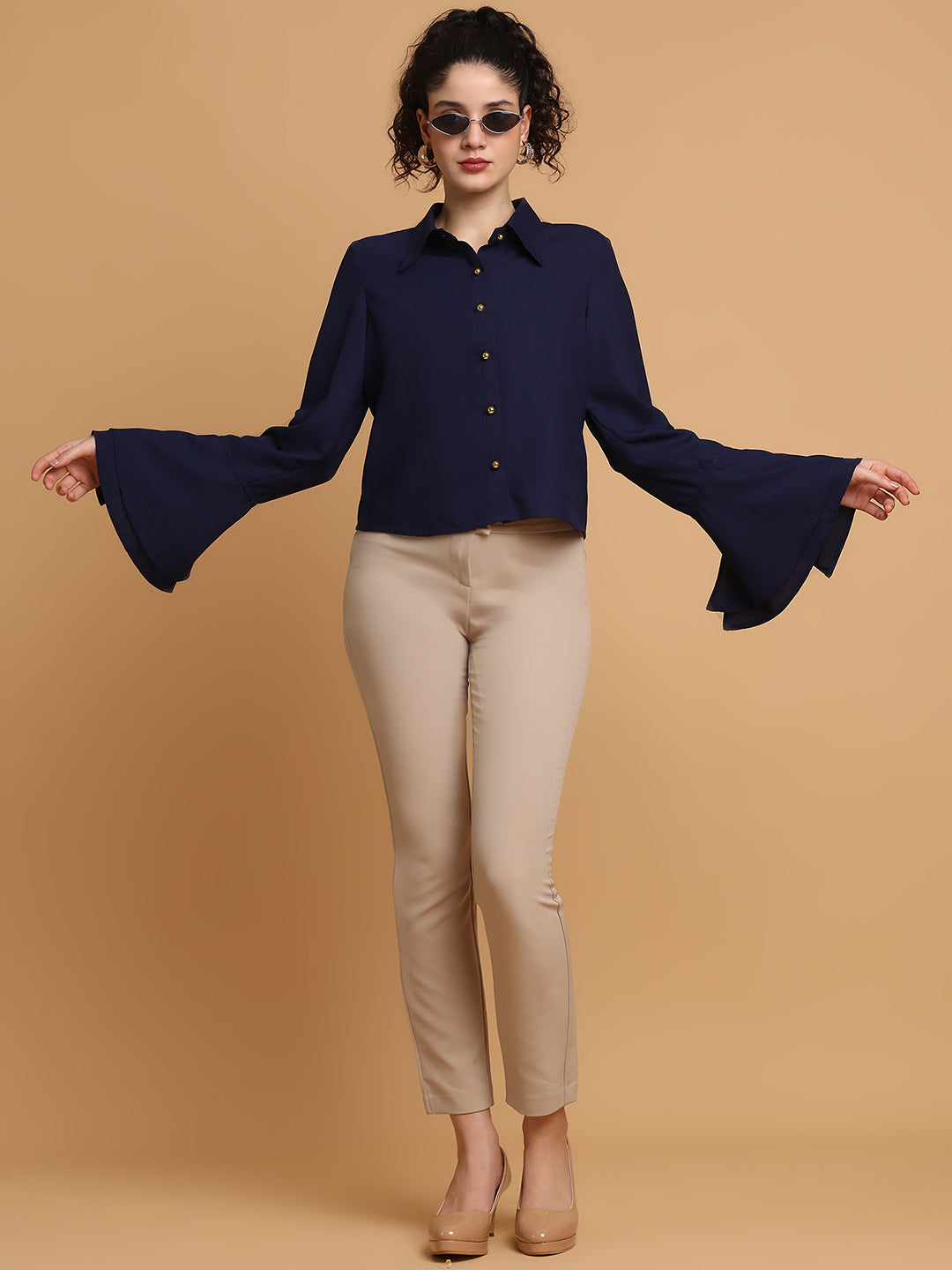 Blue Bell Sleeves Shirt