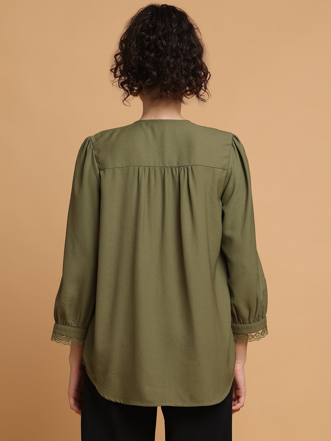 Forest Green Formal Top
