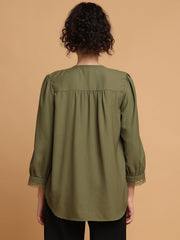 Forest Green Formal Top