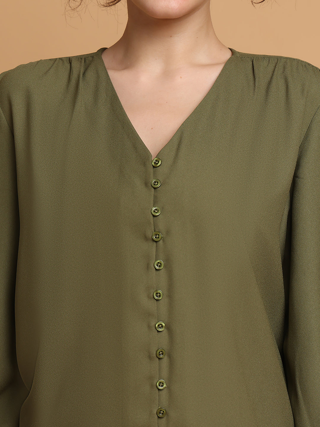 Forest Green Formal Top