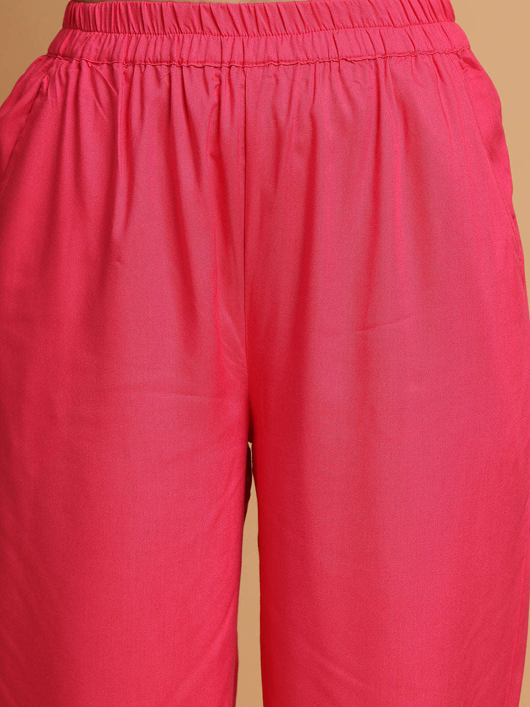 Hot Pink Fringe Lace Collar Nightwear