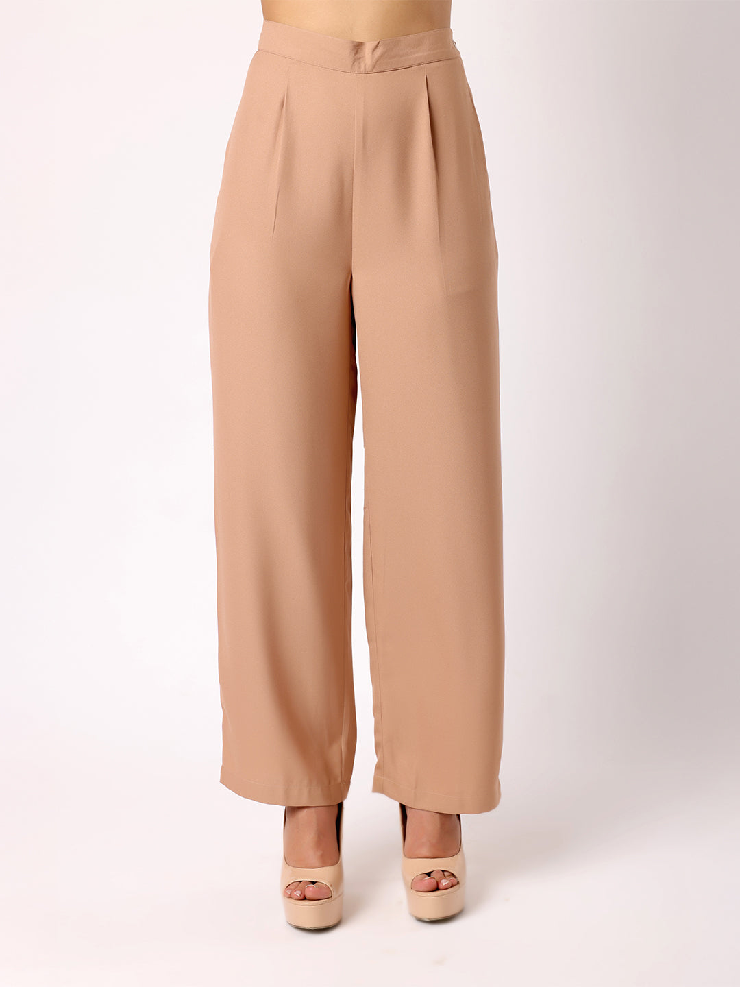 Light Brown Waist Coat With Bow & Trousers