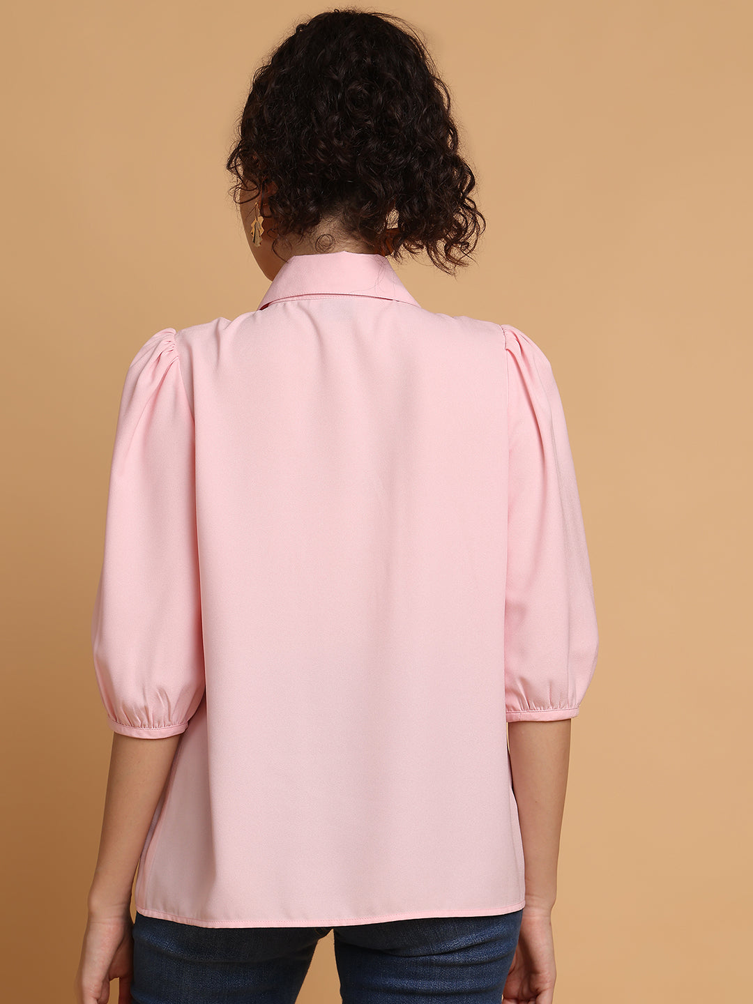 Pink Shirt With Loop Detail