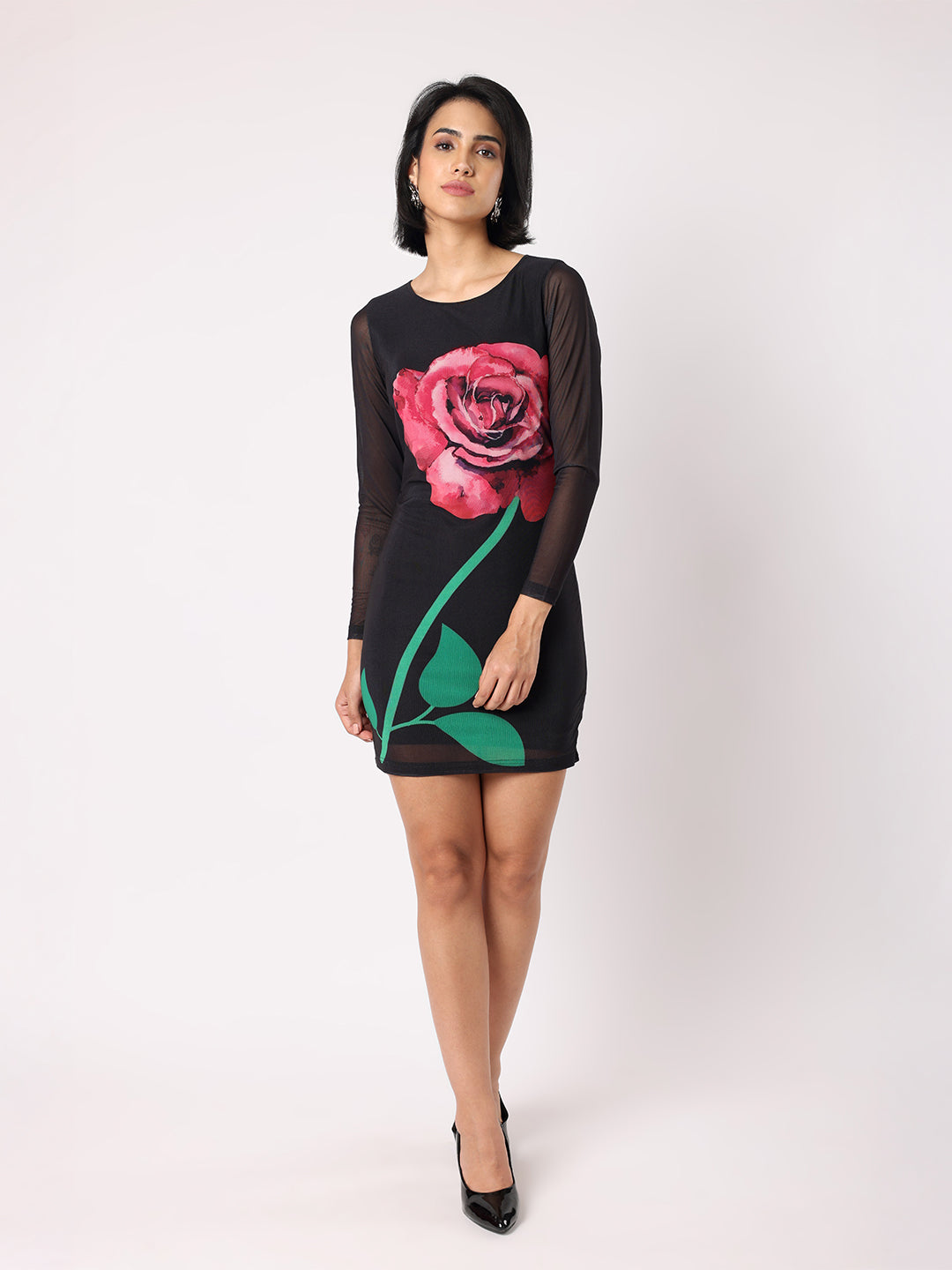 Rose Bodycon Dress