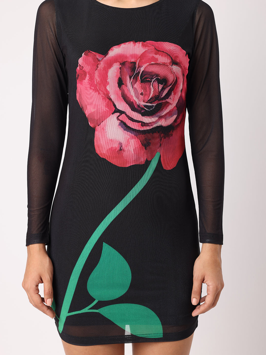Rose Bodycon Dress