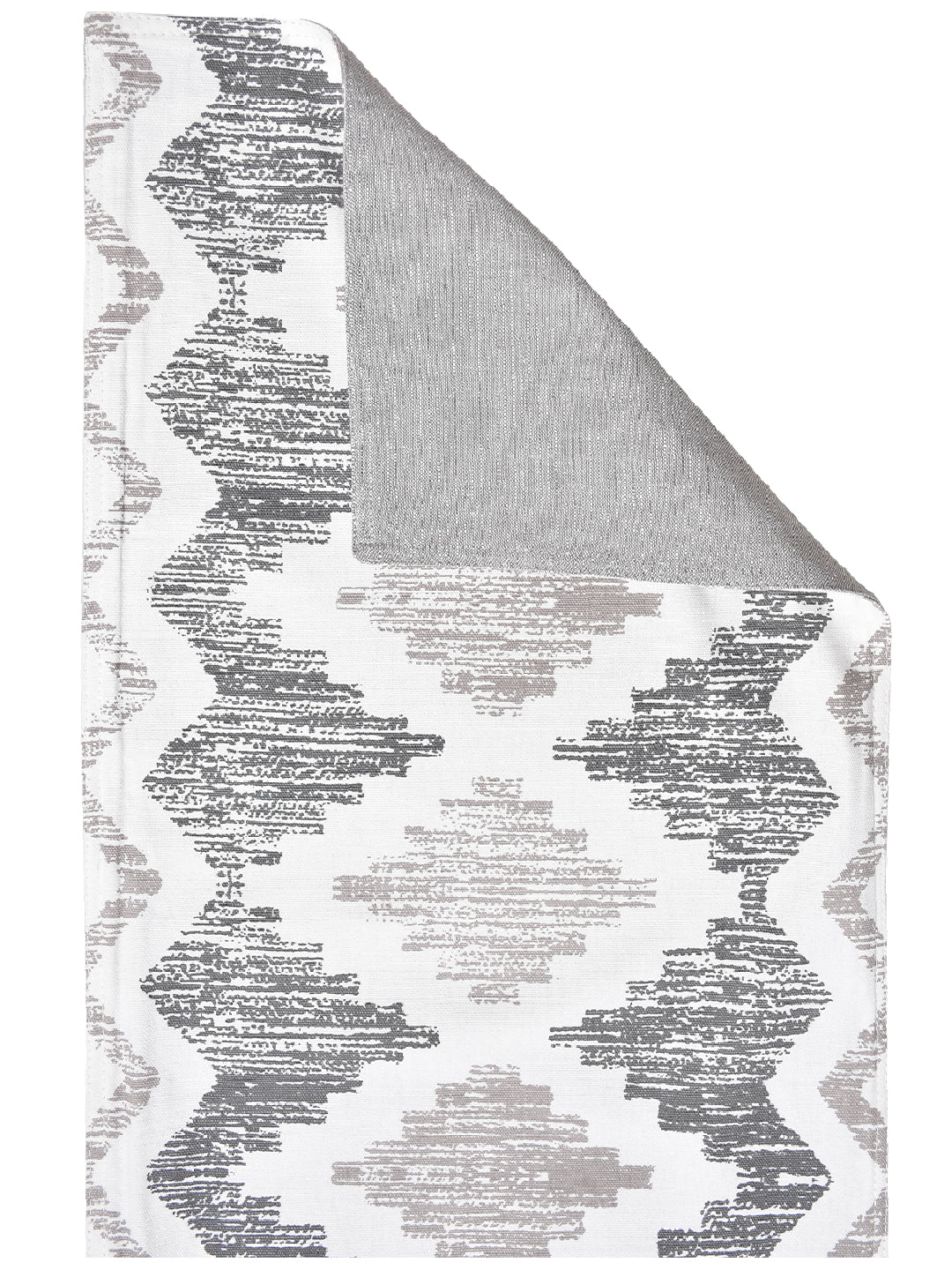 Kohinoor 100% Cotton Grey 4/6 Seater Table Runner