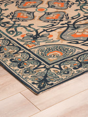 Charbagh Printed 120X170 Cm Cotton Lurex Carpets