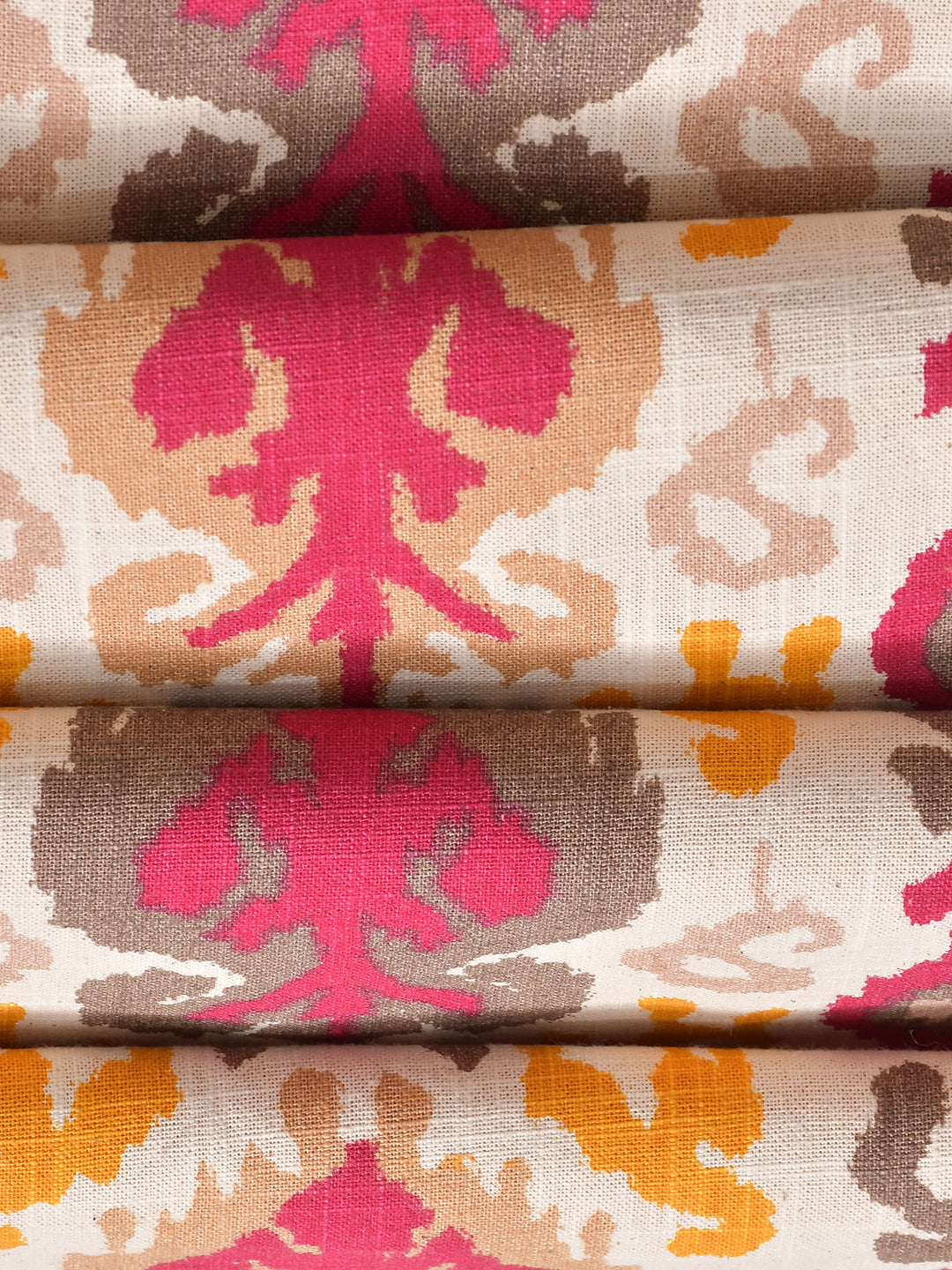 Rangbahar Ikat 100% Cotton Yellow 4/6 Seater Table runner