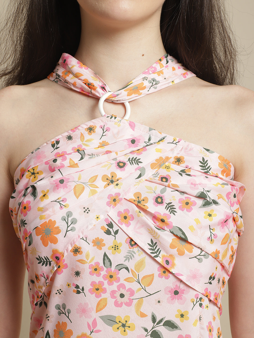 Pink Floral Printed Tunic