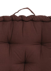 Set of 2 Brown & Beige Matlas Floor Cushion