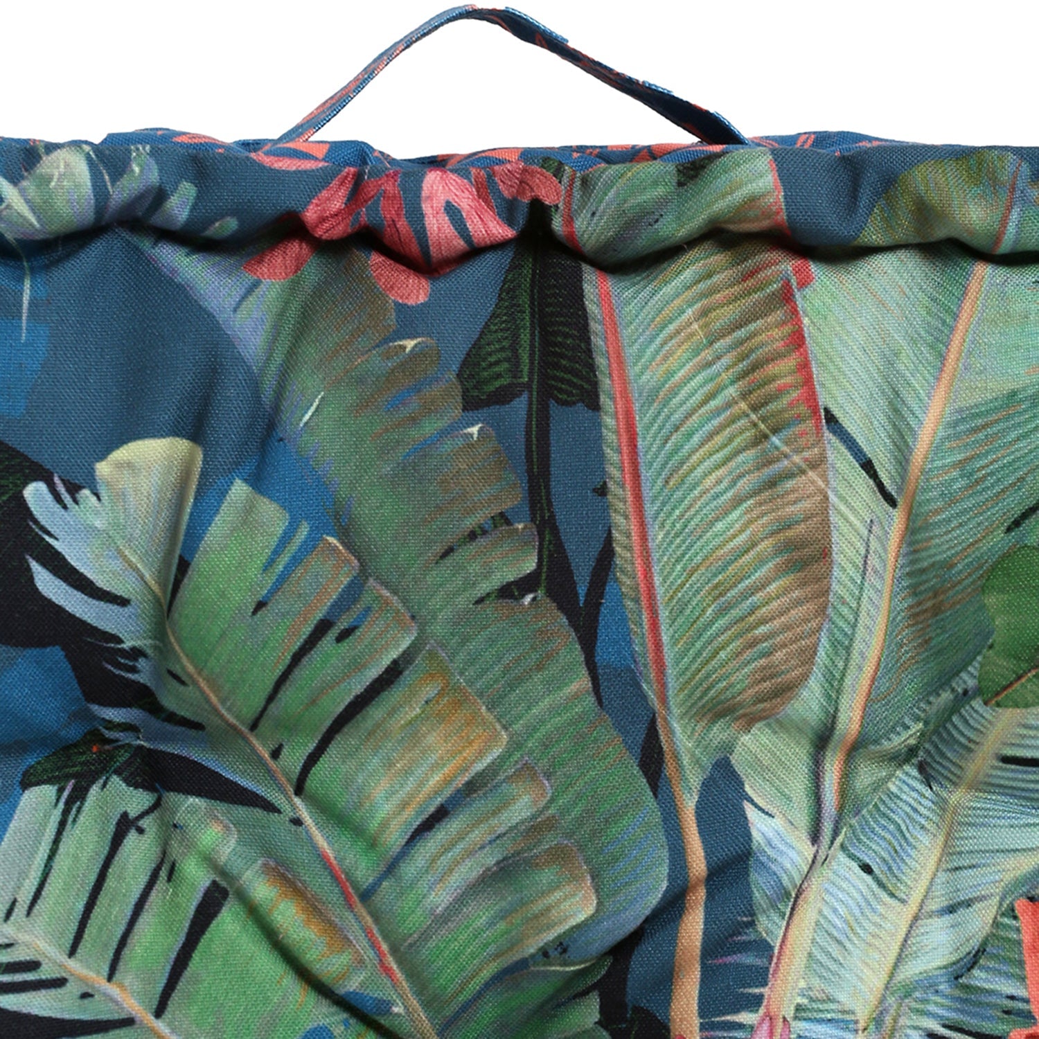 Savana Leaves Printed Matlas Floor Cushion