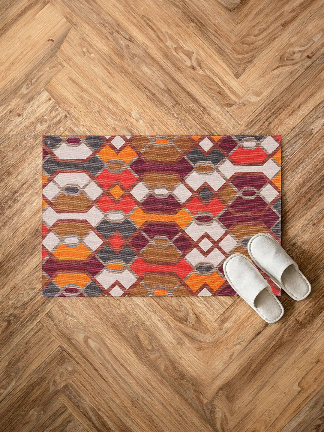 Jharokha Printed 60X90 Cm Cotton Rugs