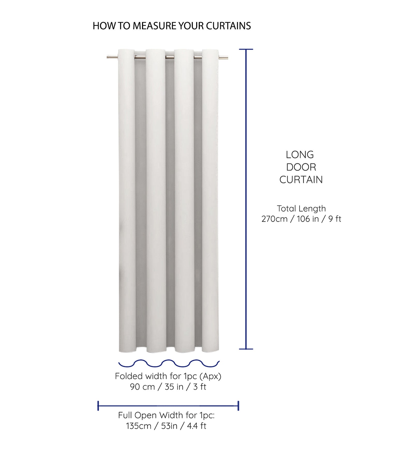 Set of 2 Long Door Urban Abstract Curtain