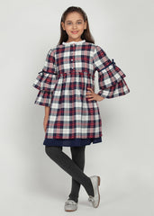 Red Blue Check Dress