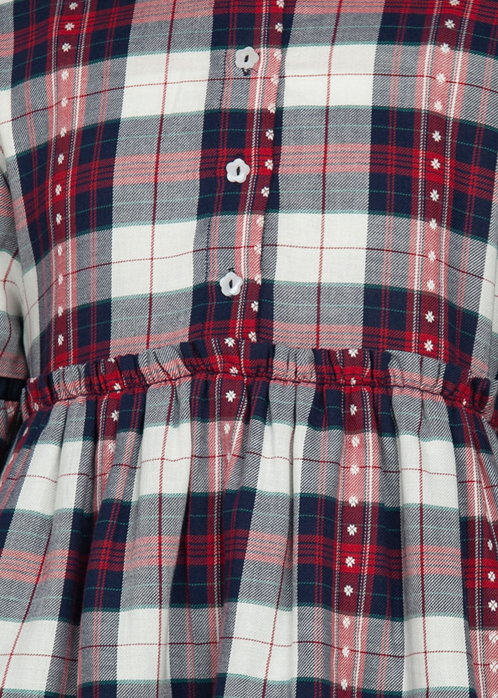 Red Blue Check Dress