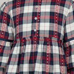 Red Blue Check Dress