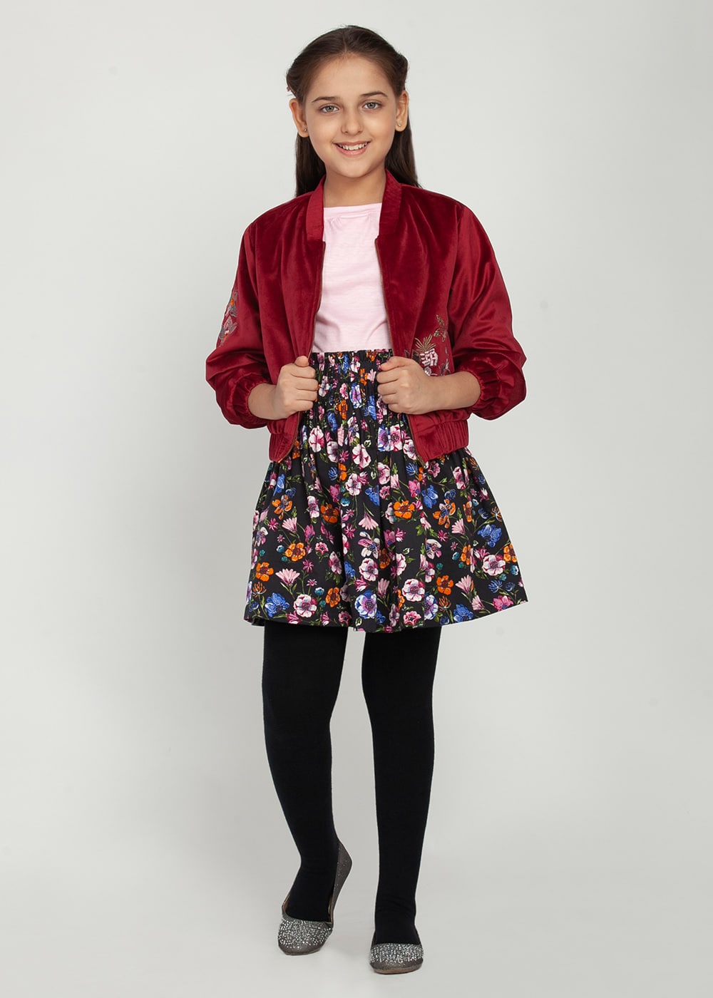 Bomber Jacket Skirt-Set