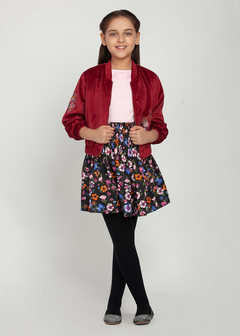 Bomber Jacket Skirt-Set