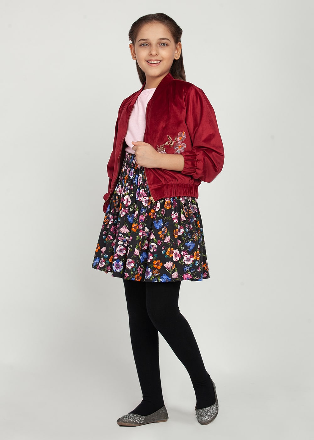 Bomber Jacket Skirt-Set