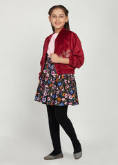 Bomber Jacket Skirt-Set