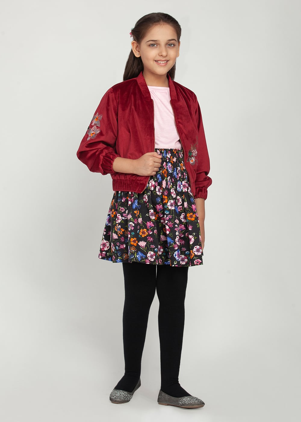 Bomber Jacket Skirt-Set