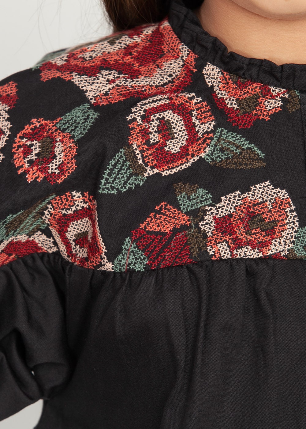 Black Embroidered Tunic