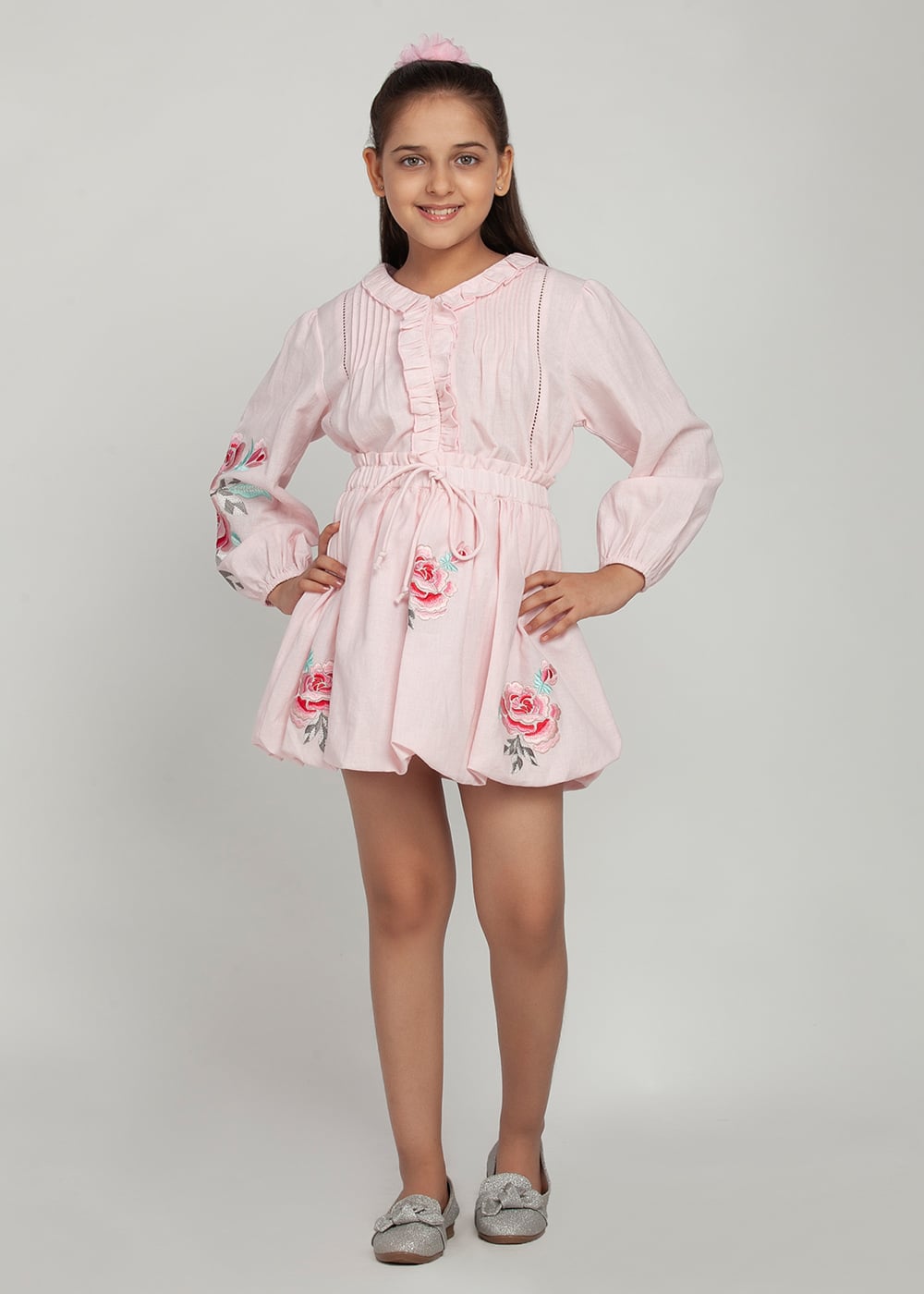 Rose Skirt Top Set