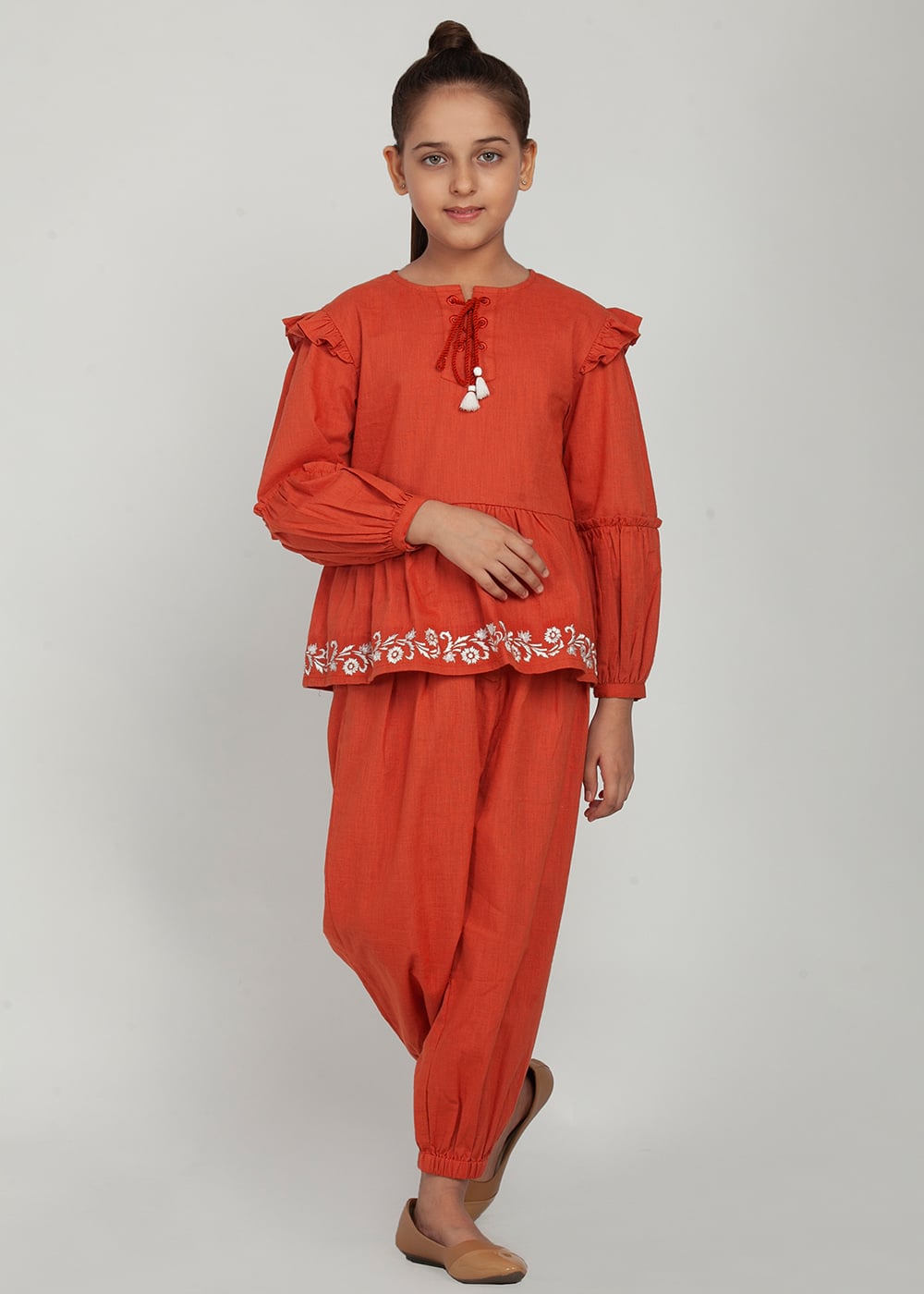 Floral Embroidered Set