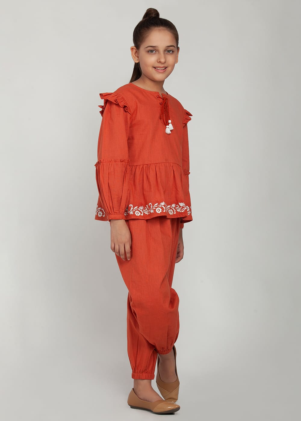 Floral Embroidered Set