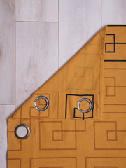 Maze Polyester Cotton Printed Curtain