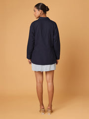 Pearl Detail Shirt With Cold Shoulder