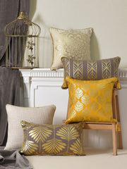 Set of 5 Sudarshan Cotton 30x50cm & 40x40cm Cushion Covers