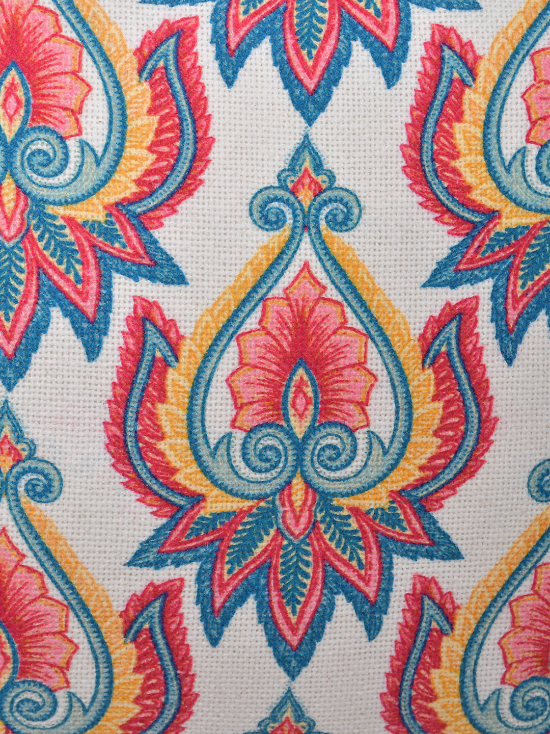 Set of 5 Jacobian Cotton 30x50cm & 40x40cm Cushion Covers