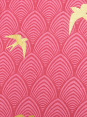 Set Of 5 Bird Printed Cushion Cover Set