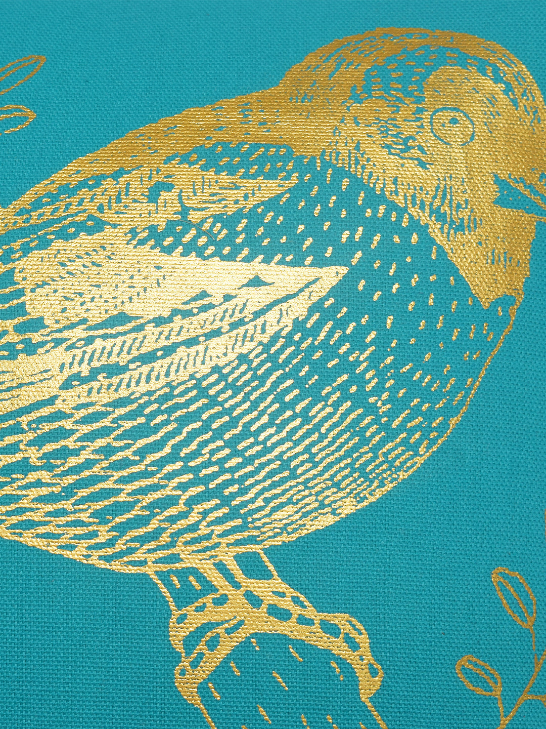 Set Of 5 Bird Printed Cushion Cover Set