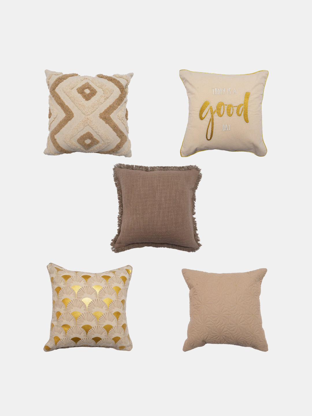 Set Of 5 Festive Cushion Cover Set