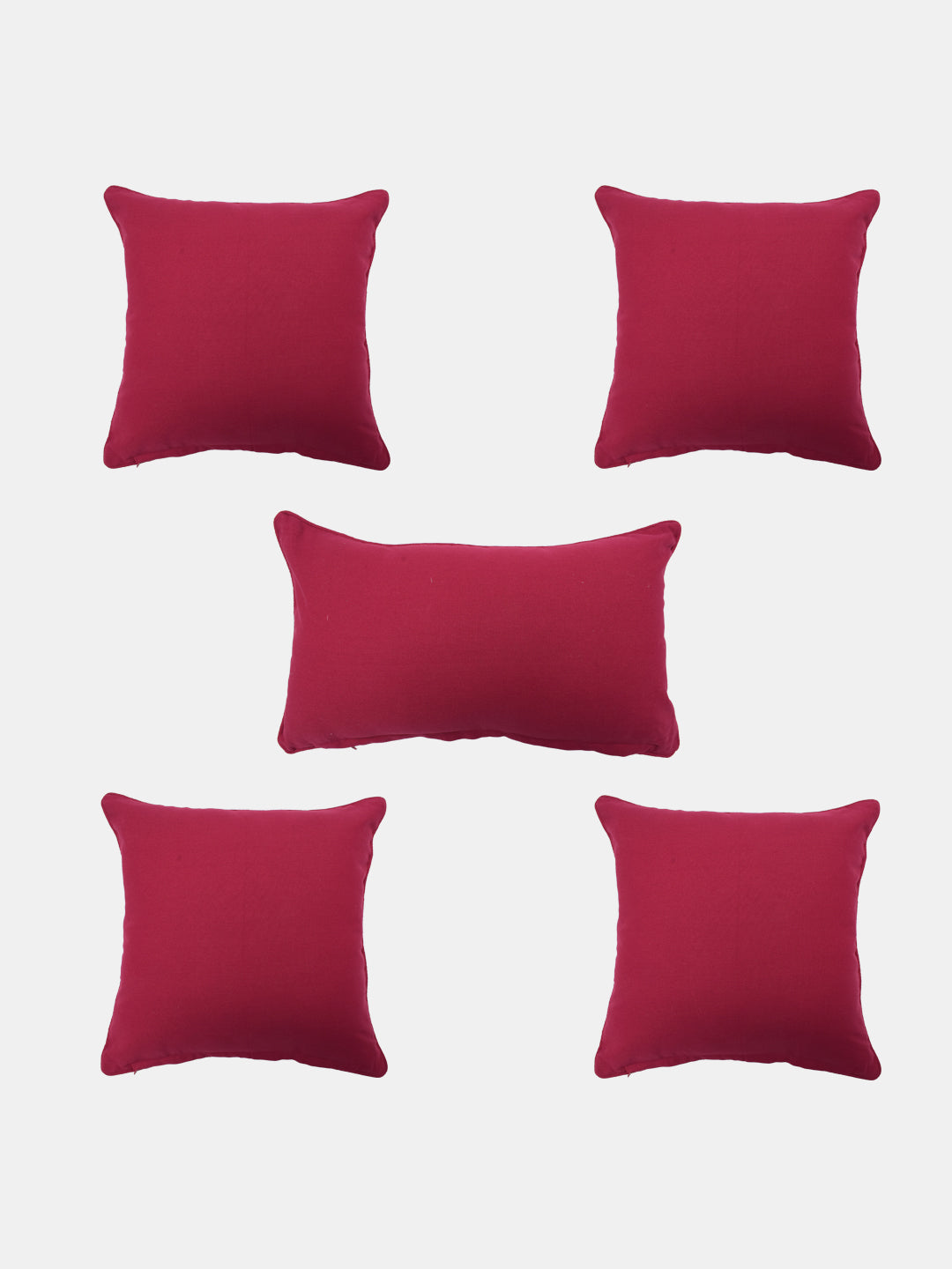 Set Of 5 Mughal Printed Cushion Cover Set