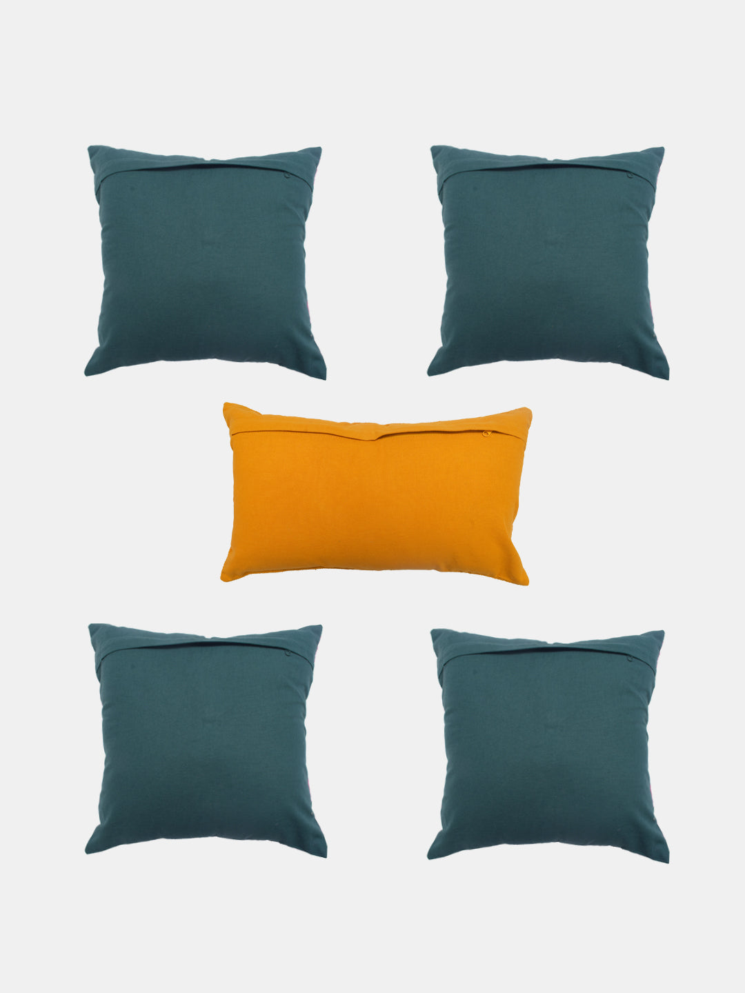 Set Of 5 Printed Melow Cushion Cover Set