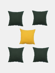 Set Of 5 Tropical Printed Cushion Cover Set