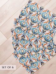 Set Of 6 Aprajita Printed Placement
