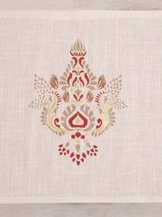 Set Of 6 Gerua Printed Placement