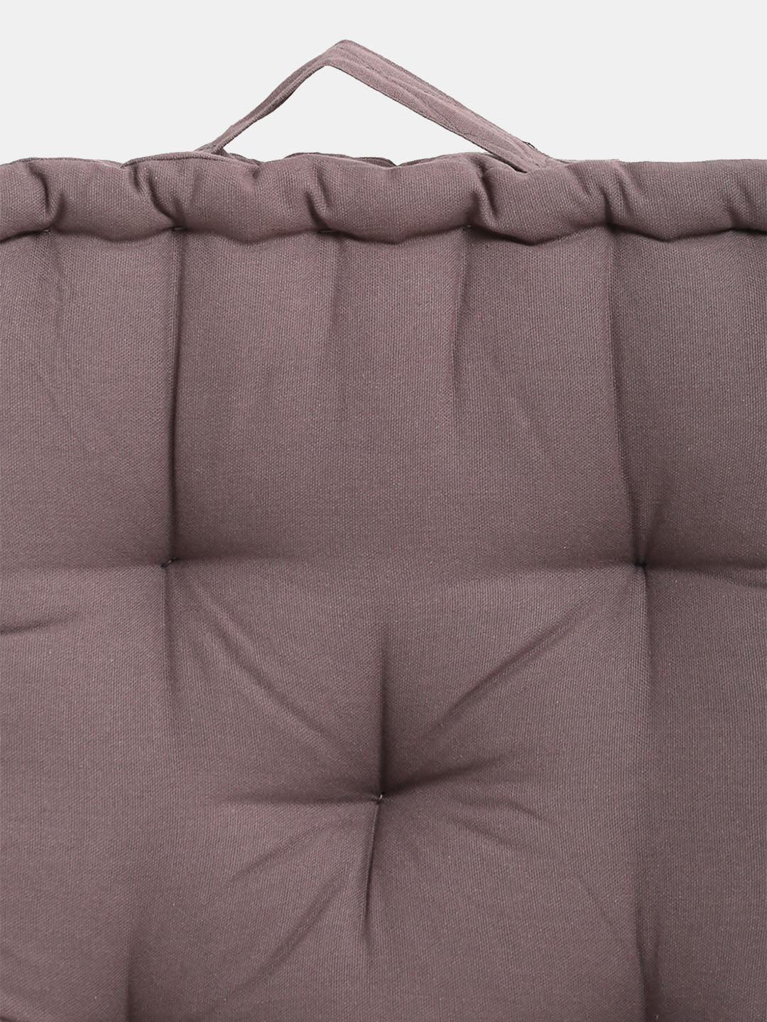 Set of 2 Maroon & Grey Matlas Floor Cushion