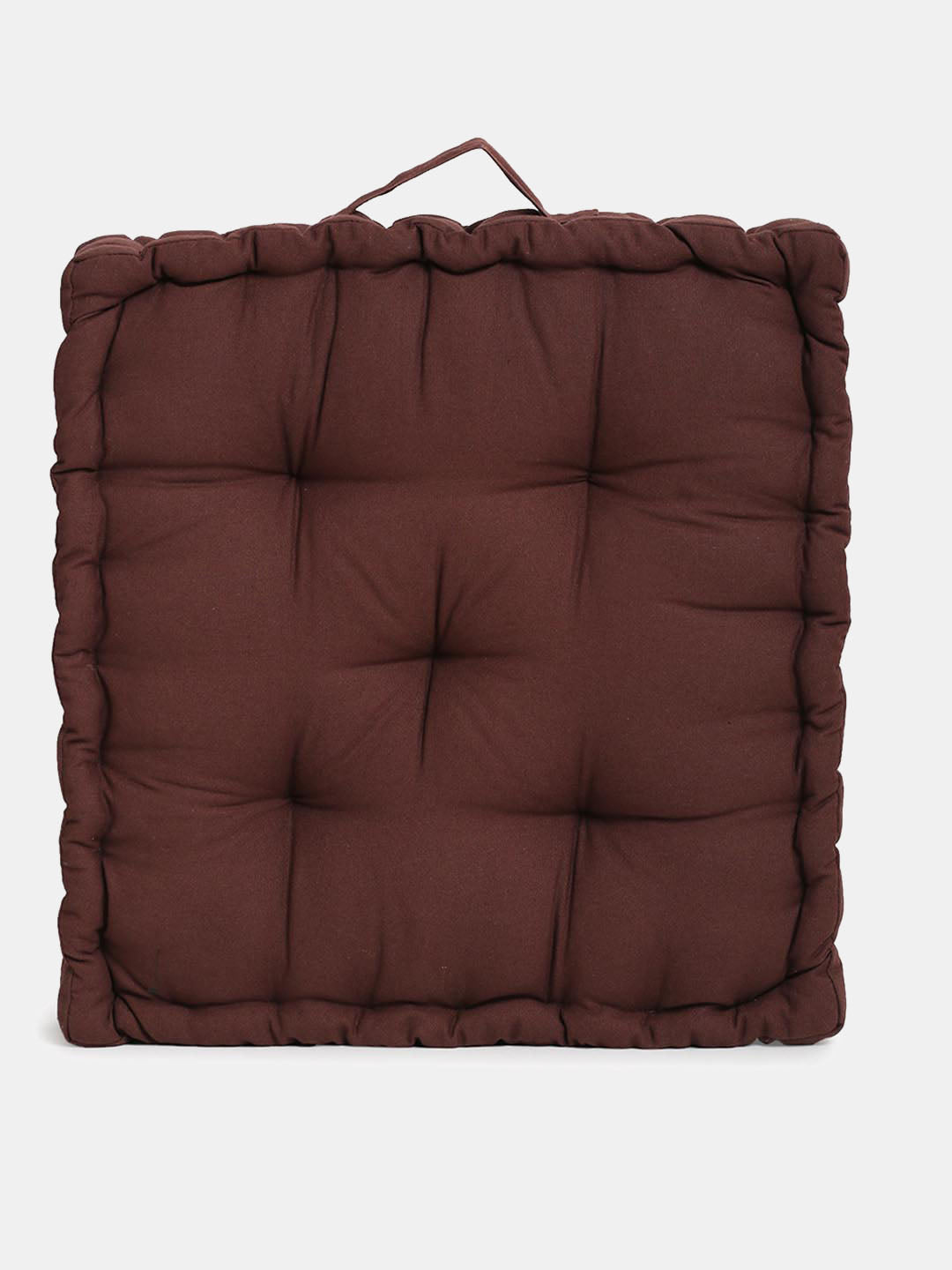 Set of 2 Brown & Beige Matlas Floor Cushion