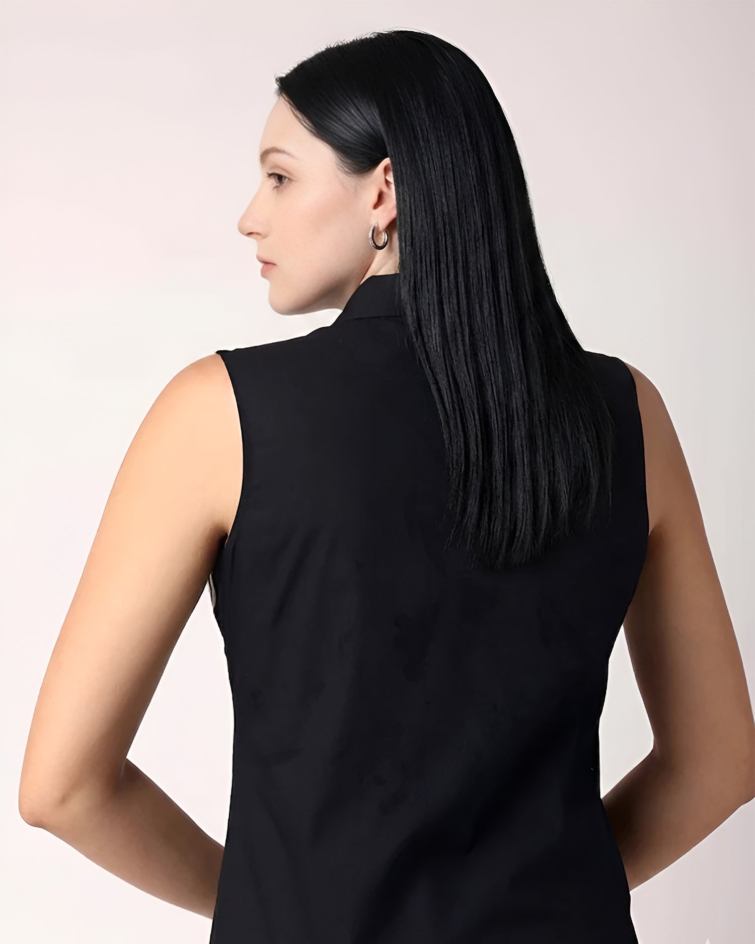 Black & White Shirt With Embroidery