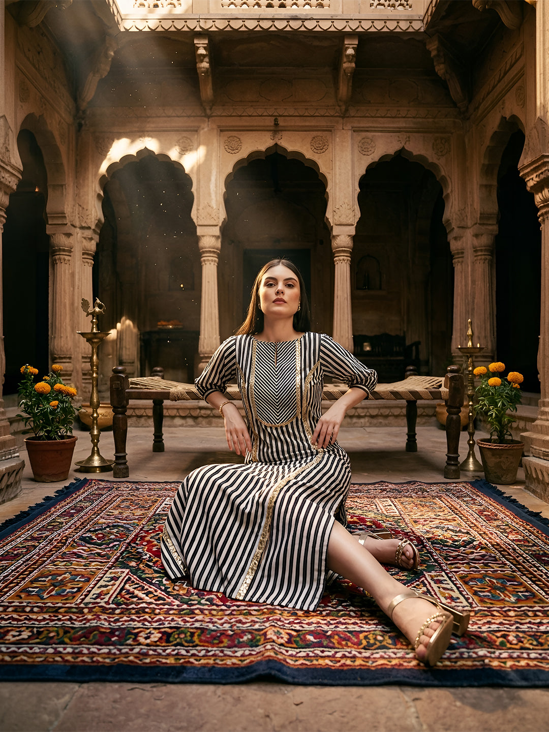 Fusion Striper Tunic Dress