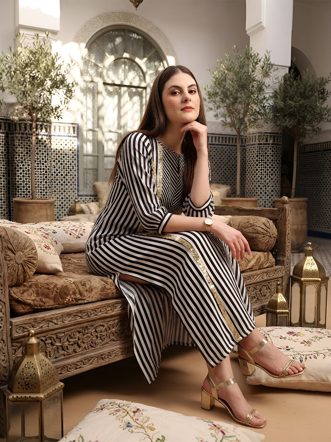 Fusion Striper Tunic Dress