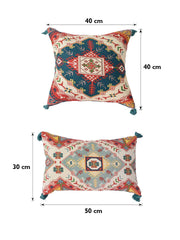 Set of 5 Zumba Square 40X40CM & Rectangle 30X50CM Cotton Cushion Covers